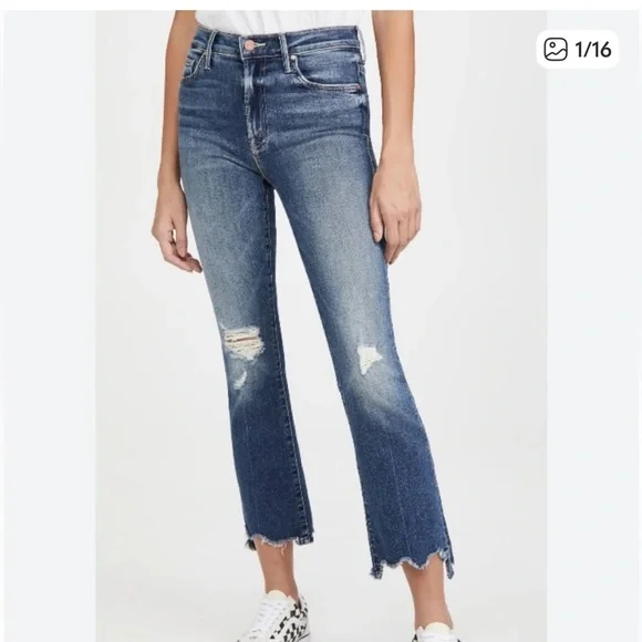 Mother Denim The Insider Crop Step Chew - size 29 - Picture 9 of 9